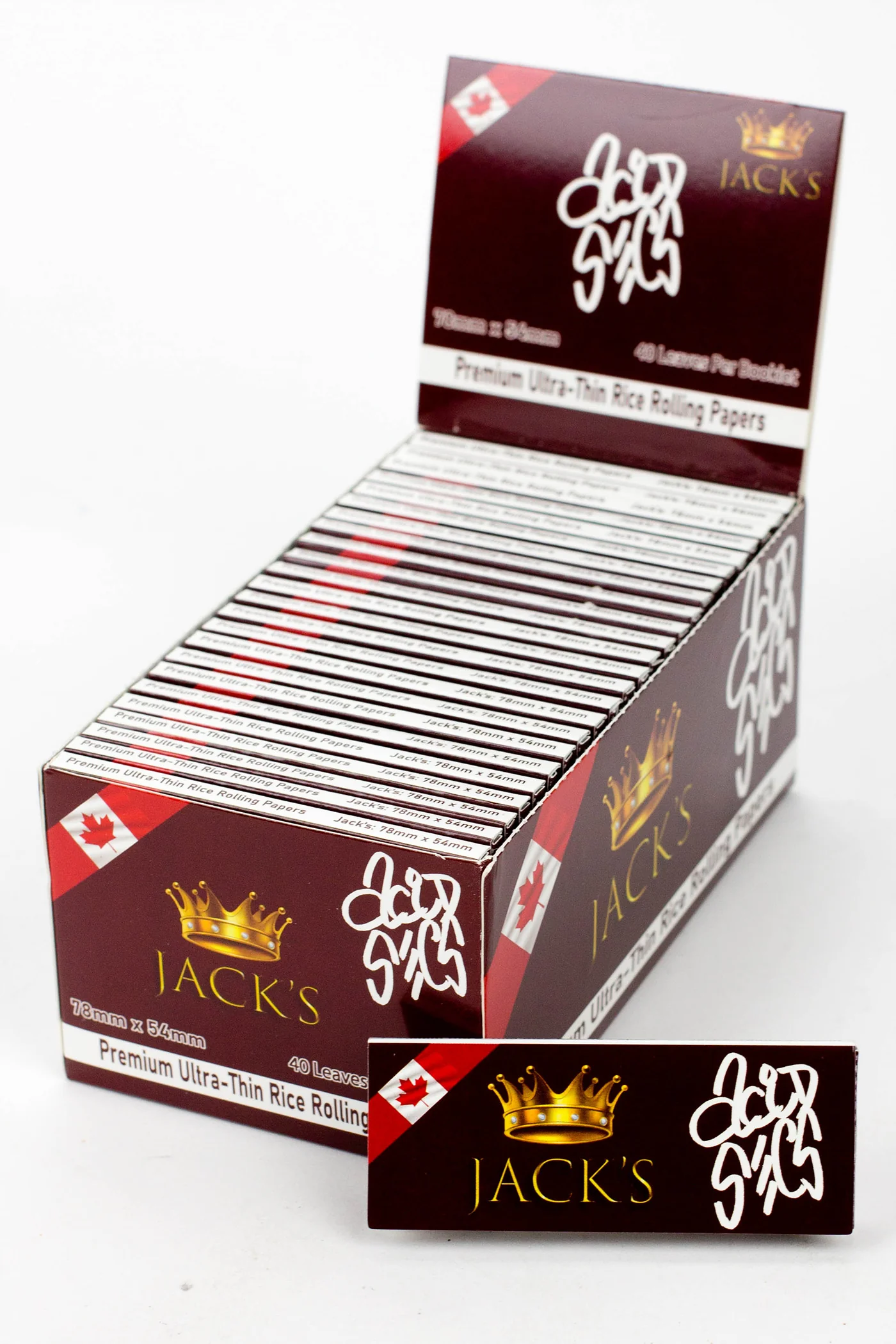 Jack's - Ultra Thin Rice Rolling Papers (50-packs)